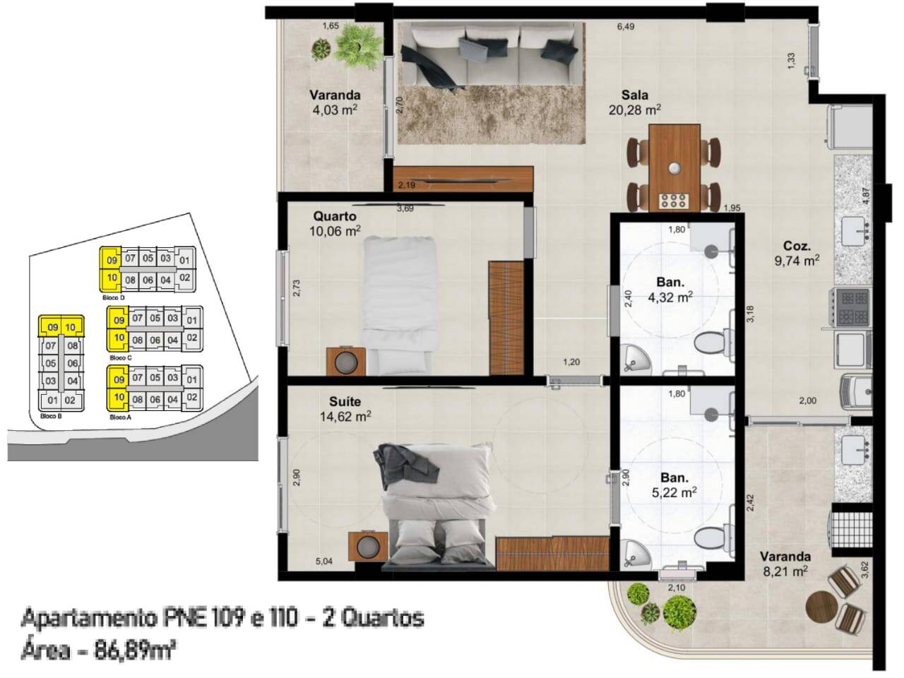 Apartamento à venda com 1 quarto, 64m² - Foto 29