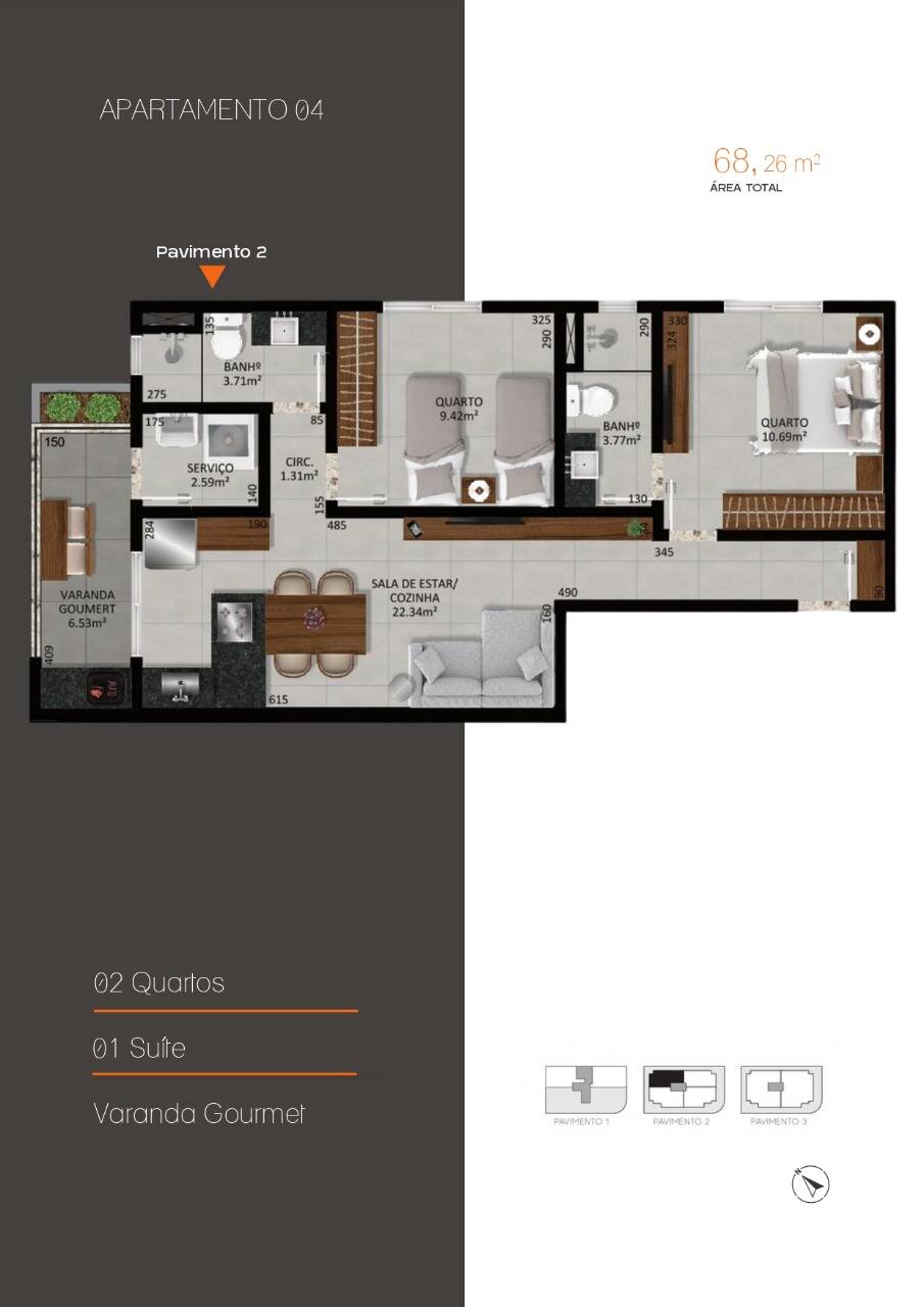 Apartamento à venda com 1 quarto, 85m² - Foto 13