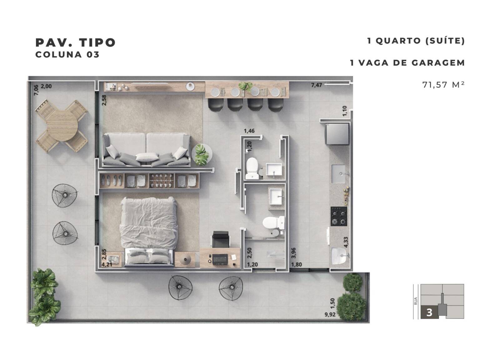 Apartamento à venda com 1 quarto, 60m² - Foto 14